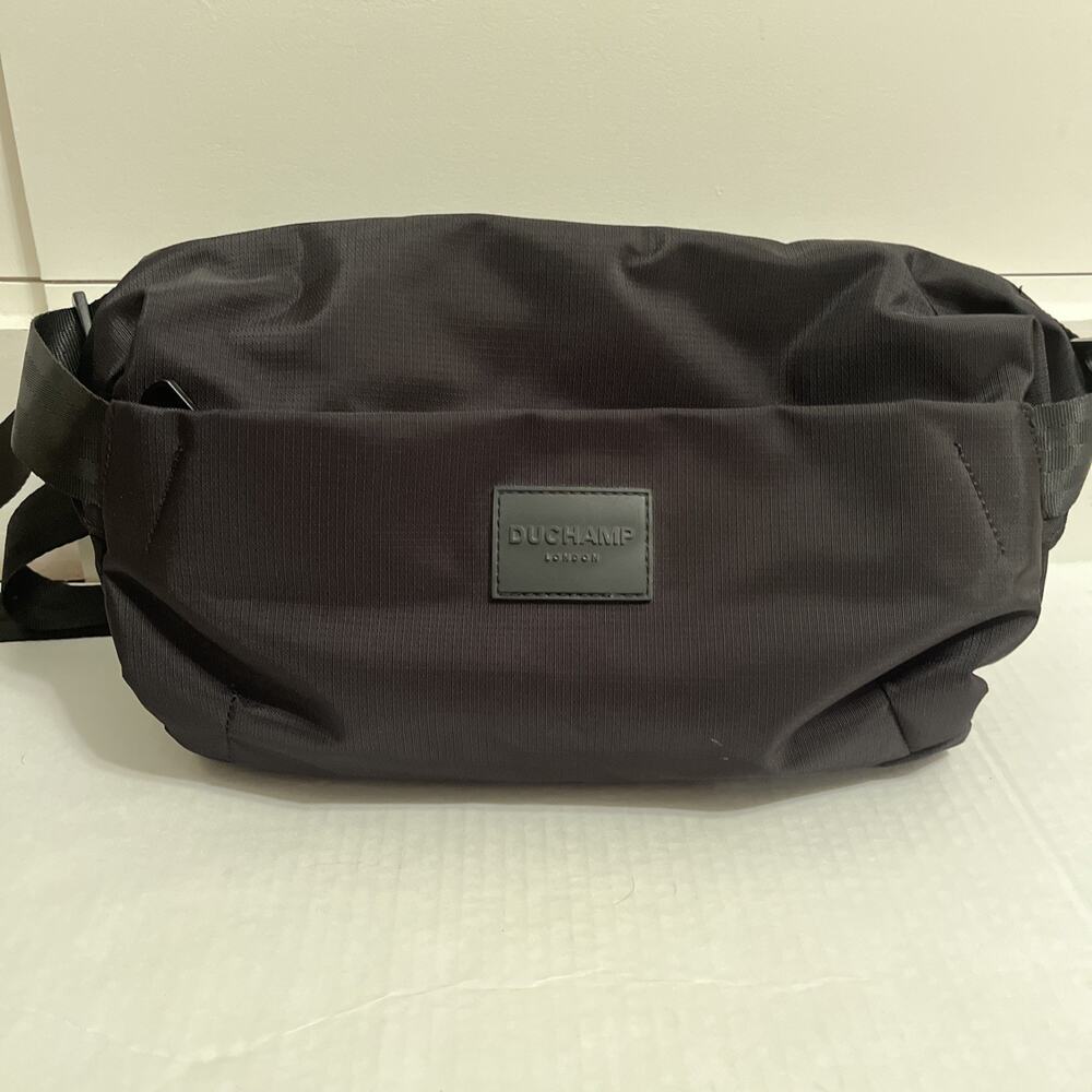 Duchamp London Crossbody Bag Black Travel Sling Waist Fanny Pack New without tag